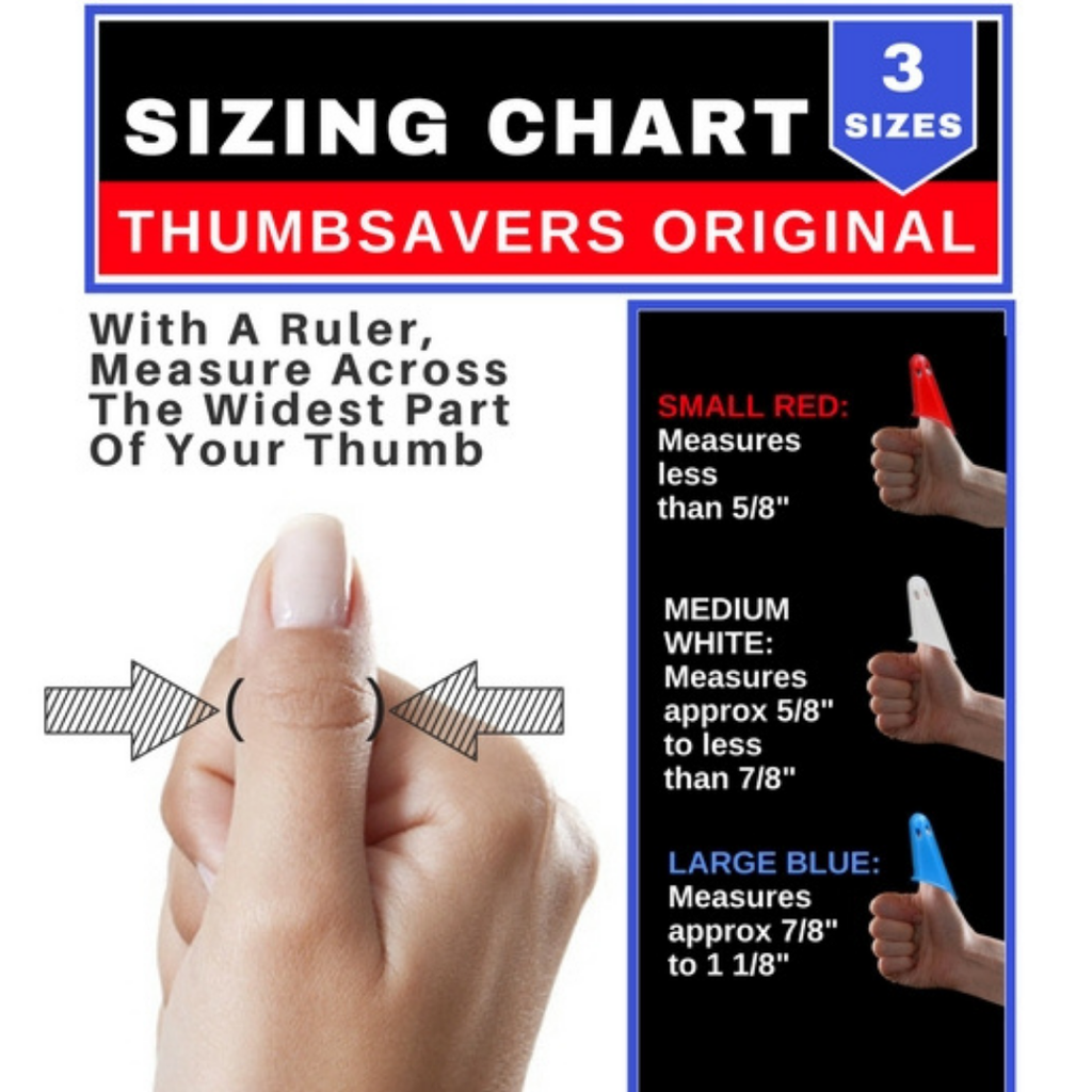 Thumbsavers Classic - Size Large - Massage Tool for Deep Tissue and Trigger Point Massage – Thumb and Joint Support for Massage Therapists, Chiropractors and Physical Therapists – Hand Protection Aid